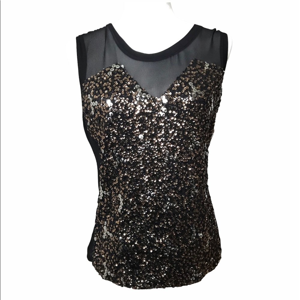 XOXO Sequence Mesh Tank top